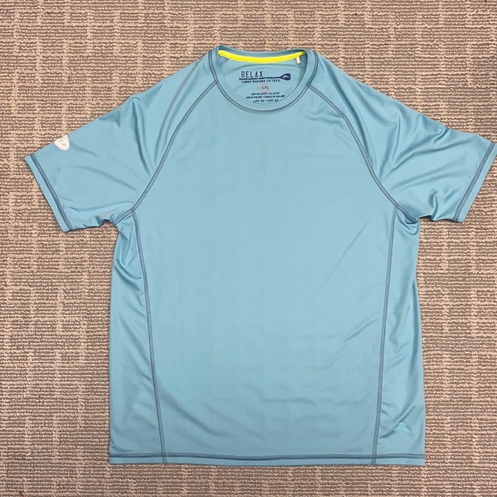 Tommy Bahama Large CV Tech Synthetic Swim / Beach T-Shirt